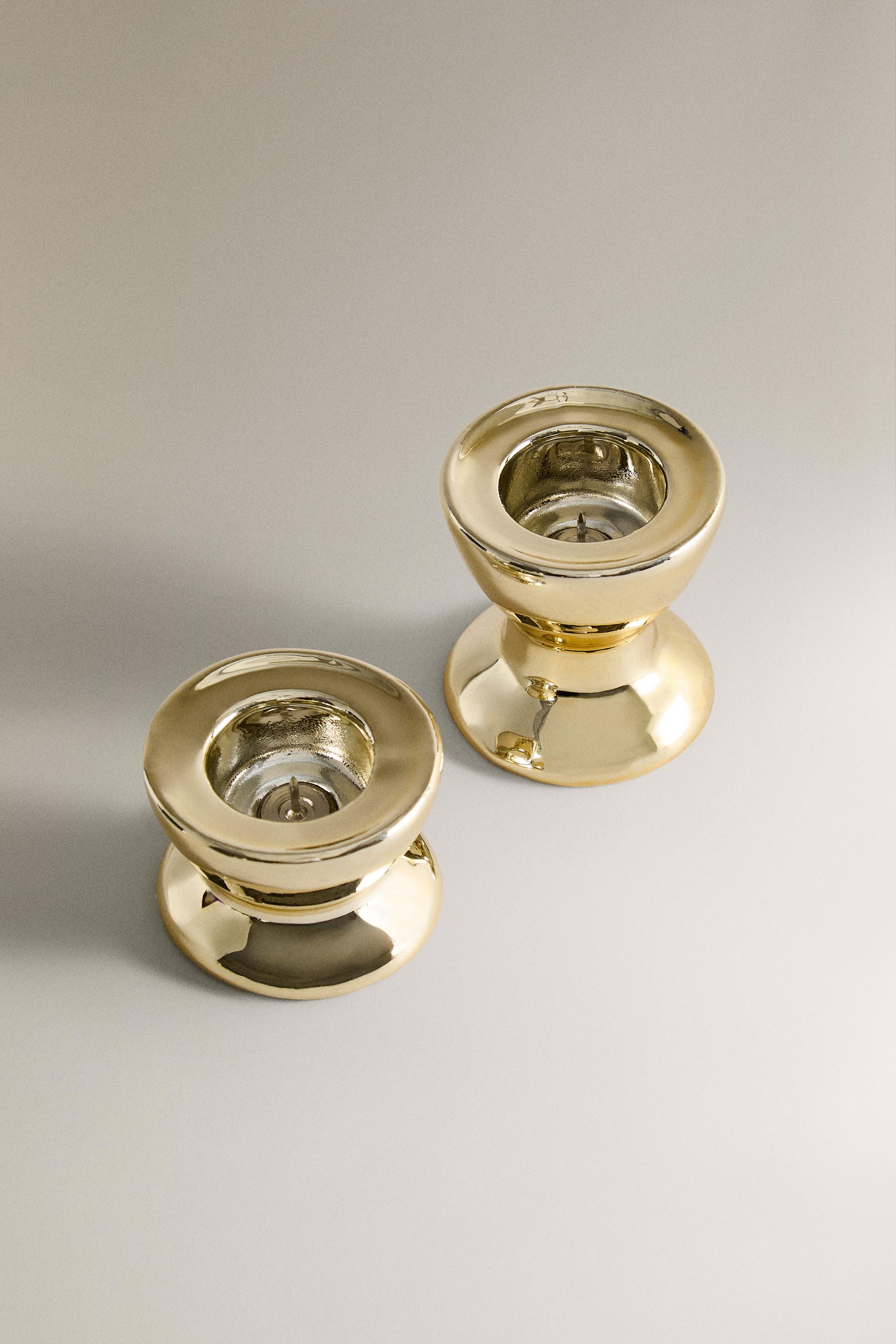 CHRISTMAS SHINY PORCELAIN TEALIGHT HOLDER